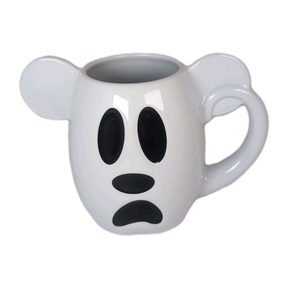 Disney Parks 2018 Halloween Mickey Mouse Ghost Boo To You Coffee Mug Rare HTF - Picture 2 of 8